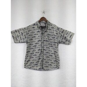Columbia Sportswear Co.‎ Sage Fishing Short Sleeve Collar Button Shirt Men's M